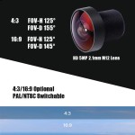 Foxeer Mini 2.1mm Lens 1200TVL 4:3 PAL NTSC 4.5V-25V Input Voltage Racing Drone Accessories 4K Resolution RC UAV